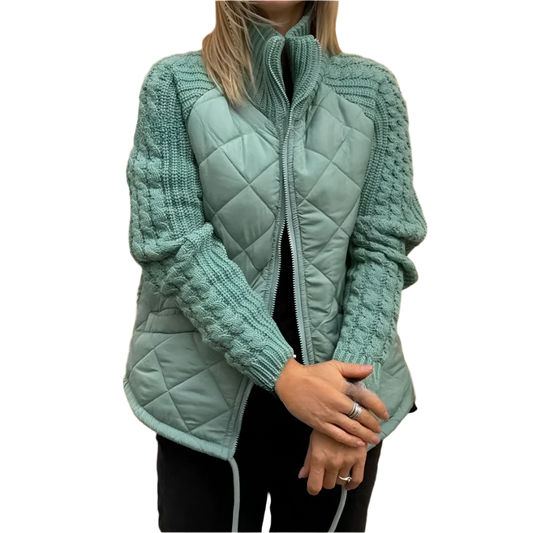 Women Knit Cotton-padded Puffy Jacket